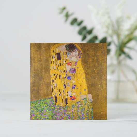 De kus | Gustav Klimt | (Staand voorkant)
