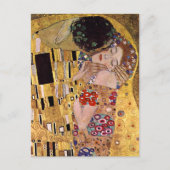 De Kus, Gustav Klimt Briefkaart (Voorkant)