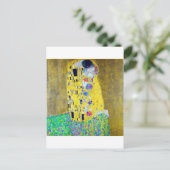De Kus, Gustav Klimt Briefkaart (Staand voorkant)