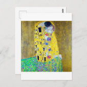 De Kus, Gustav Klimt Briefkaart (Voorkant / Achterkant)
