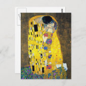 De Kus, Gustav Klimt Briefkaart (Voorkant / Achterkant)