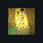 De Kus ~ Gustav Klimt Canvas Afdruk<br><div class="desc">Dit is The Kiss,  geschilderd door Gustav Klimt in 1907. Het is de bekendste Art Nouveau schilderij in de geschiedenis</div>
