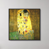 De Kus ~ Gustav Klimt Canvas Afdruk (Voorkant)