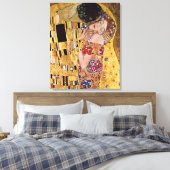 De Kus, Gustav Klimt Canvas Afdruk (Insitu (Slaapkamer))