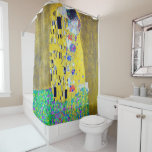 De Kus, Gustav Klimt Douchegordijn<br><div class="desc">Gustav Klimt (14 juli 1862 - 6 februari 1918) was een Oostenrijkse symboliek schilder en een van de meest prominente leden van de Wenen Secessiebeweging. Klimt wordt genoteerd voor zijn schilderijen, moorden, schetsen en andere voorwerpen. Naast zijn figuurwerk, dat onder meer bestaat uit aantijgingen en portretten, schilderde hij landschappen. Onder...</div>