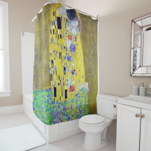 De Kus, Gustav Klimt Douchegordijn (In situ)