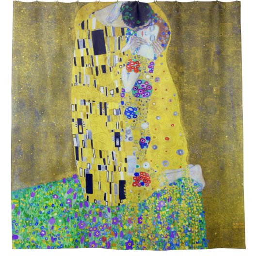 De Kus, Gustav Klimt Douchegordijn (Voorkant)