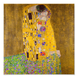 De kus   Gustav Klimt   Foto Afdruk