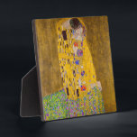 De kus | Gustav Klimt | Fotoplaat<br><div class="desc">De Kus is een schilderij uit 1901 van Gustav Klimt.</div>