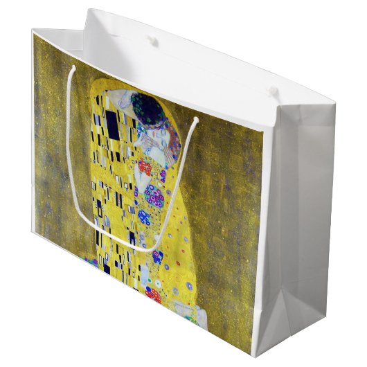 De Kus, Gustav Klimt Groot Cadeauzakje (Voorkant Gekanteld)