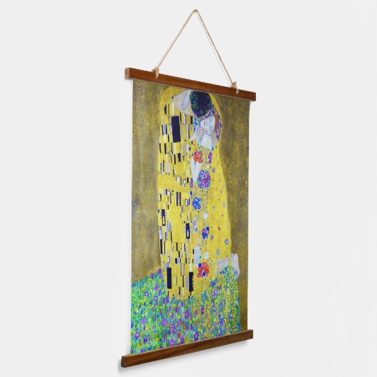 De Kus, Gustav Klimt Hangend Wandkleed (Gebogen)