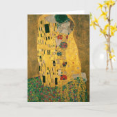 De Kus - Gustav Klimt Kaart (Gele Bloem)