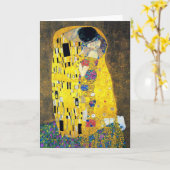De Kus, Gustav Klimt Kaart (Gele Bloem)