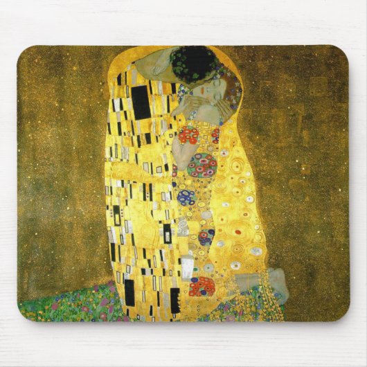 De kus ~ Gustav Klimt Muismat (Voorkant)