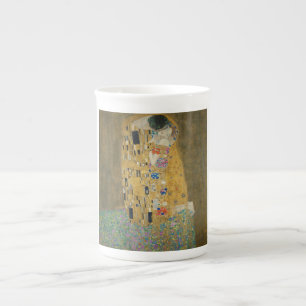 De Kus - Gustav Klimt Porselein Kop