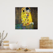 De Kus, Gustav Klimt Poster (Keuken)