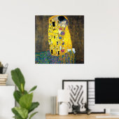 De Kus, Gustav Klimt Poster (Thuiskantoor)