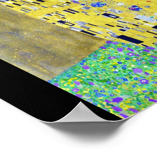 De Kus, Gustav Klimt Poster (Hoek)