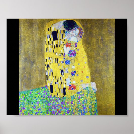 De Kus, Gustav Klimt Poster (Voorkant)