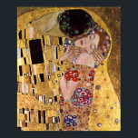 De Kus, Gustav Klimt Poster<br><div class="desc">De kus (oorspronkelijke Der Kuss) werd geschilderd door Gustav Klimt en is waarschijnlijk zijn beroemdste werk. Hij begon in 1907 met zijn werkzaamheden en dat is het hoogtepunt van zijn zogenaamde "Golden Period". Het schildert een stel af, in verschillende tinten goud en symbolen, dat een kus deelt tegen een bronzen...</div>
