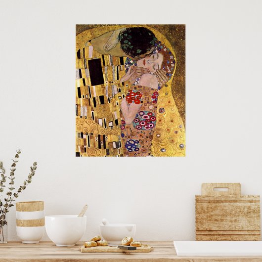 De Kus, Gustav Klimt Poster (Keuken)