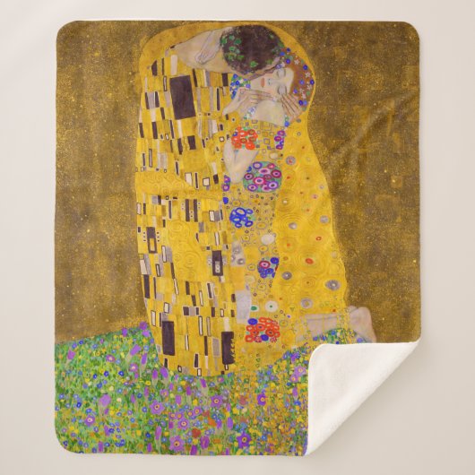 De kus | Gustav Klimt | Sherpa Deken (Voorkant)