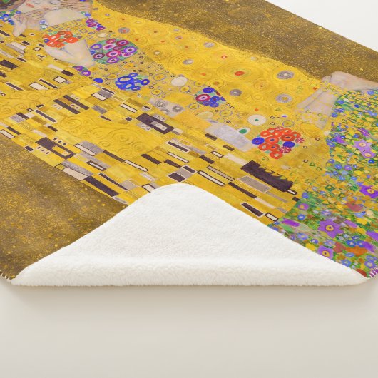 De kus | Gustav Klimt | Sherpa Deken (3/4)