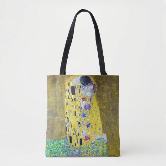 De Kus, Gustav Klimt Tote Bag (Voorkant)