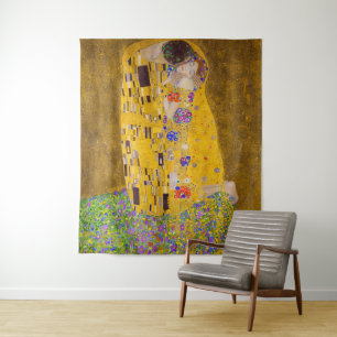 De kus   Gustav Klimt   Wandkleed