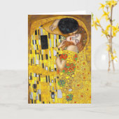 de Kus - Gustav Klimt Wenskaart Kaart (Gele Bloem)