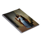 De Kus in Blue Satin Francesco Hayez 1859 Notitieboek (Rechterzijde)