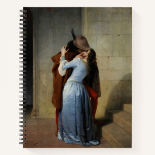 De kus in Blue Satin Francesco Hayez Sketch Notitieboek