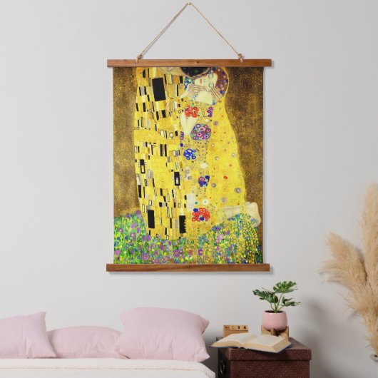 De kus is de kus. hangend wandkleed (Slaapkamer)