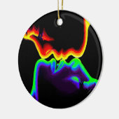 De kus keramisch ornament (Links)