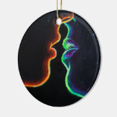 De kus keramisch ornament (Links)