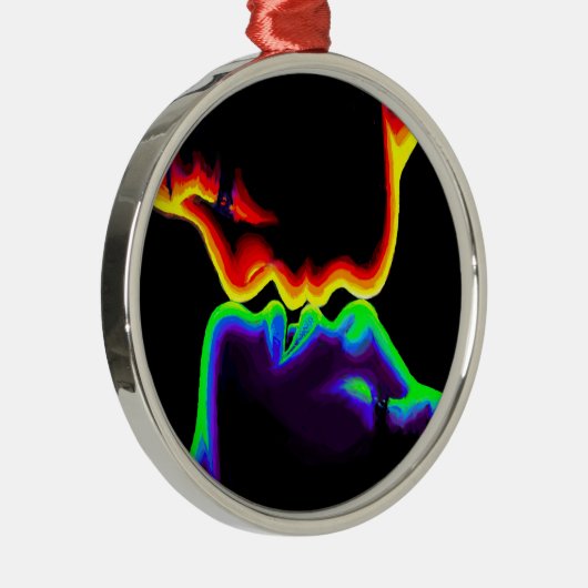 De kus metalen ornament (Rechts)