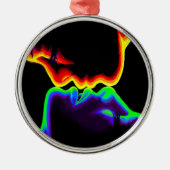 De kus metalen ornament (Voorkant)