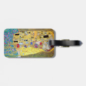 De kus (oorspronkelijke Der Kuss) van Gustav Klimt Bagagelabel (Achterkant horizontaal)