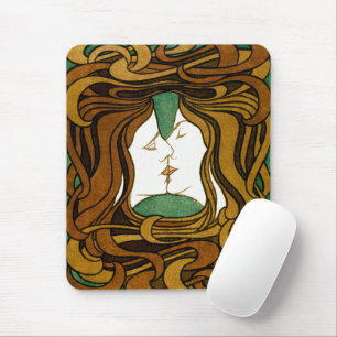 De Kus Peter Behrens Art Nouveau Vintage Kunst Muismat