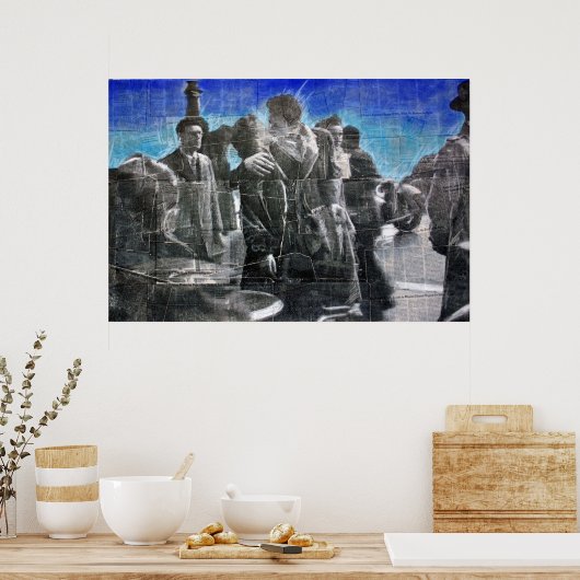 De kus poster (Keuken)