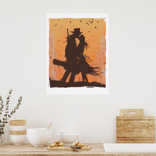 De kus poster (Keuken)