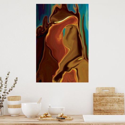 De kus poster (Keuken)