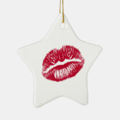 De Kus, Rode Lippen Keramisch Ornament (Rechts)
