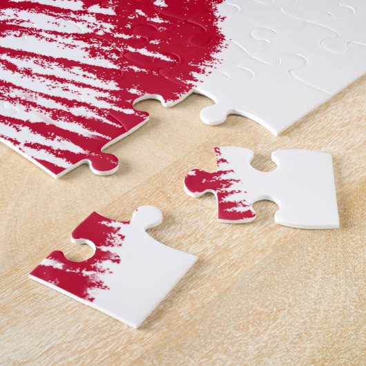 De kus, rode lips legpuzzel (Zijkant)
