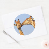 De kus ronde sticker (Envelop)