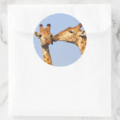De kus ronde sticker (Tas)