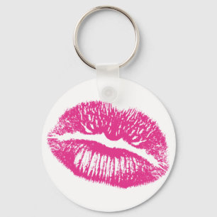 De Kus, Roze Lippen Sleutelhanger