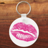 De Kus, Roze Lippen Sleutelhanger (Voorkant)