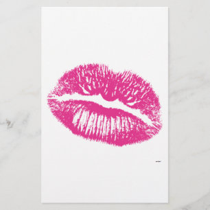 De kus, roze lips