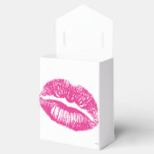 De kus, roze lips bedankdoosjes (Geopend)